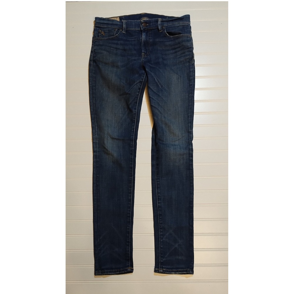 Polo Ralph Lauren Tompkins Womens 29 Skinny Jeans Dark Wash Mid Rise‎ Y2K Preppy